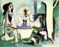 Déjeuner sur l’herbe après Manet 13 1961 cubisme Pablo Picasso